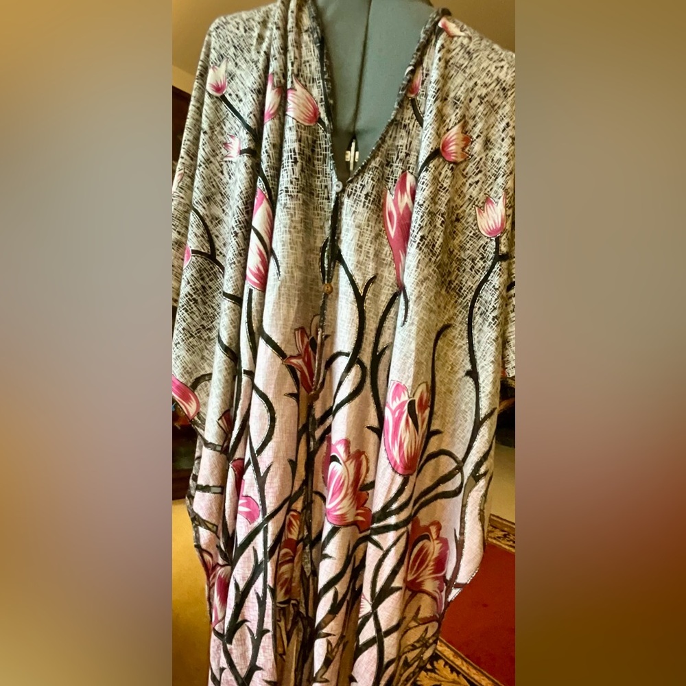 Floral Jerusalem Tulip Poncho
